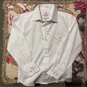 Classic White Kids Button Down Shirt